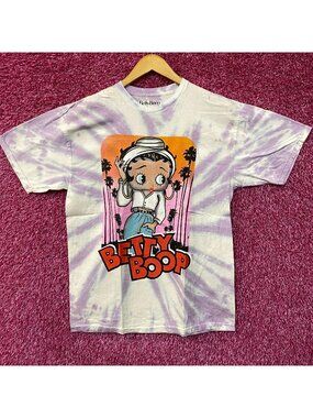 Betty Boop At Sunset Blvd Tiedye Tshirt size Large